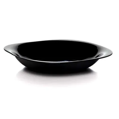 Тарілка Luminarc Carine Black Чорна глибока квадратна d-21 см 9818 LUM