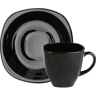 Набір чайний Luminarc Carine Black/White 220 мл 12 предметів 2371D LUM Набір чайний Luminarc Carine Black/White 220 мл 12 предметів 2371D LUM