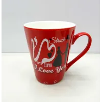 Кухоль керамічний 340 мл Love You червоний SNT/4 Кухоль керамічний 340 мл Love You червоний SNT/4