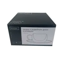 Чашка с двойным дном для чая 270 мл с блюдцем Lessner Thermo 11304-270 Чашка с двойным дном для чая 270 мл с блюдцем Lessner Thermo 11304-270