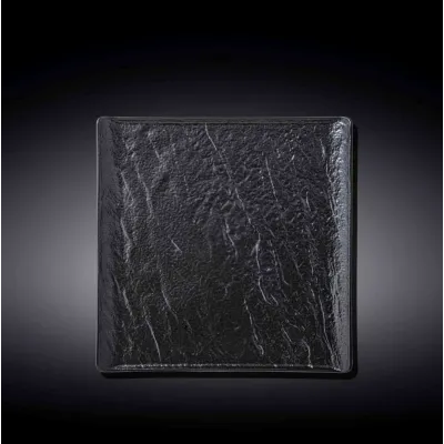 Тарілка квадратна SLATESTONE BLACK 21,5 х 21,5 см Wilmax WL-661106/A