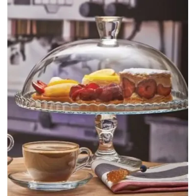 Тортовница на ножке d-32 cм с крышкой Pasabahce Patisserie 95200-1 PAS Тортовница на ножке d-32 cм с крышкой Pasabahce Patisserie 95200-1 PAS