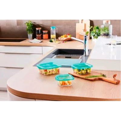 Емкость квадратная для еды 760 мл Luminarc Keep`n Box Lagoon P5521 LUM