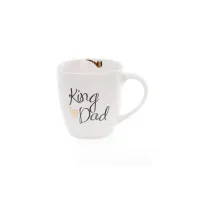 Кружка фарфоровая BonaDi King Dad 520 мл Белый 577-524