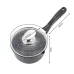 Ковш с крышкой и мраморным покрытием из литого алюминия 16 х 8 см Kamille KM-4436