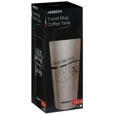 Термокружка Coffee time Cup 450 мл Ardesto AR2645DBB Термокружка Coffee time Cup 450 мл Ardesto AR2645DBB