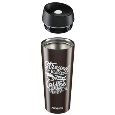 Термокружка Coffee time Cup 450 мл Ardesto AR2645DBB Термокружка Coffee time Cup 450 мл Ardesto AR2645DBB