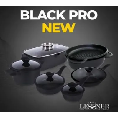 Каструля з кришкою 2,7л Black Pro New Lessner 55872-20