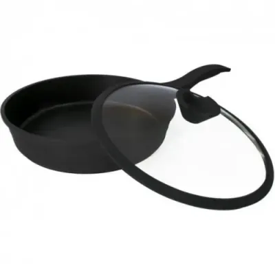 Сковорода алюминиевая с антипригарным покрытием d-28 см Lessner Black Pro New 88374-28