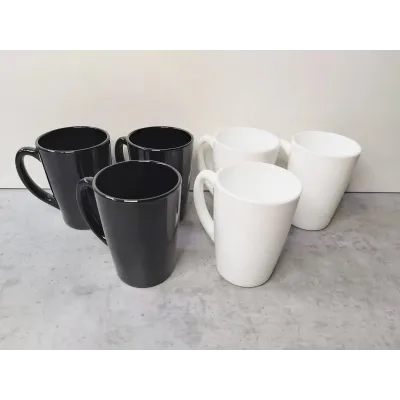 Набір кухлів 320 мл New morning Black White 6 шт Luminarc P8858/Q0156 Набір кухлів 320 мл New morning Black White 6 шт Luminarc P8858/Q0156