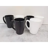 Набір кухлів 320 мл New morning Black White 6 шт Luminarc P8858/Q0156 Набір кухлів 320 мл New morning Black White 6 шт Luminarc P8858/Q0156