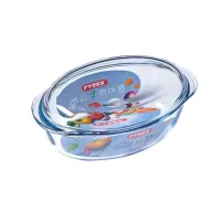 Каструля скляна (каченя) 4 л овальна з кришкою Pyrex 459A000 Каструля скляна (каченя) 4 л овальна з кришкою Pyrex 459A000