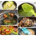Ложка-друшляк пластикова 33 х 12 см зелена Kitchen 5873