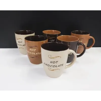 Набір кухлів 200 мл Interos Hot Chocolate MIX 6 шт ТЕХ.УПАК. KW 133