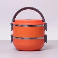 Ланч бокс для еды 2 уровня по 500 мл Empire 1515 Orange