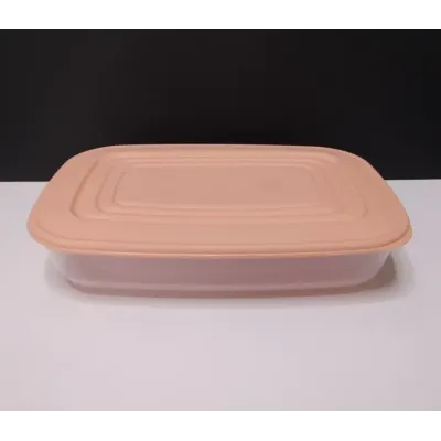 Набір прямокутних контейнерів для харчових продуктів 3 шт Альона персиковий 167020