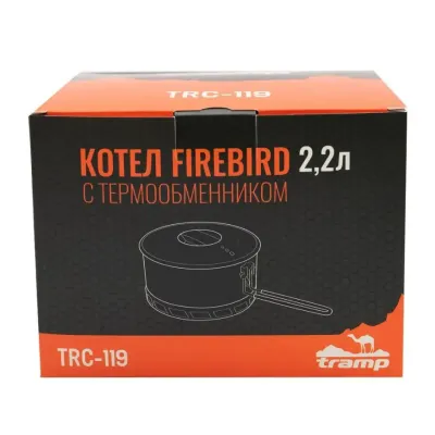 Котел Tramp TRC-119 з теплообмінником з анодованого алюмінію 2,2 л Сірий Котел Tramp TRC-119 з теплообмінником з анодованого алюмінію 2,2 л Сірий