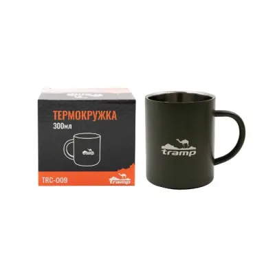 Термокружка Tramp TRC-009.12 двойные стенки 300 мл Оливковый Термокружка Tramp TRC-009.12 двойные стенки 300 мл Оливковый