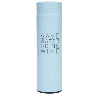 Бутылка-термос для воды SP-Sport SAVE WATER 480мл ZF-8274 Голубой OHS-6901-450 Бутылка-термос для воды SP-Sport SAVE WATER 480мл ZF-8274 Голубой OHS-6901-450