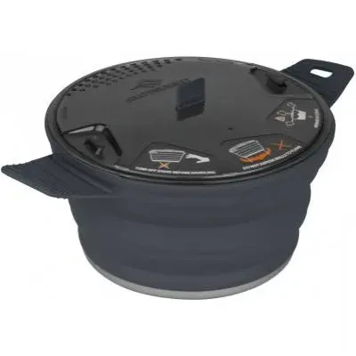 Кастрюля с алюминиевым дном Sea To Summit X-Pot 2.8 L Charcoal (1033-STS AXPOT2.8CH)