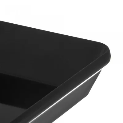 Блюдо для выкладки продуктов из меламина One Chef 30×19,5×5,5 см Черное