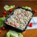 Блюдо для выкладки продуктов из меламина One Chef 30×19,5×5,5 см Черное