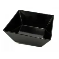 Блюдо квадратное One Chef глубокое из меламина 23,7×23,7×10 см Черное