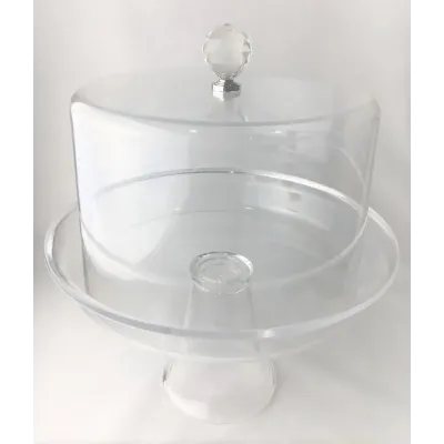 Подставка One Chef с крышкой для торта акриловая 35,5×30,5 см