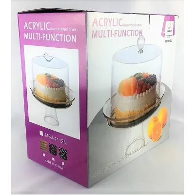 Подставка One Chef с крышкой для торта акриловая 35,5×30,5 см
