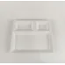 Блюдо для подачи из меламина трехсекционное One Chef 27×22,5×2,5 см Белое