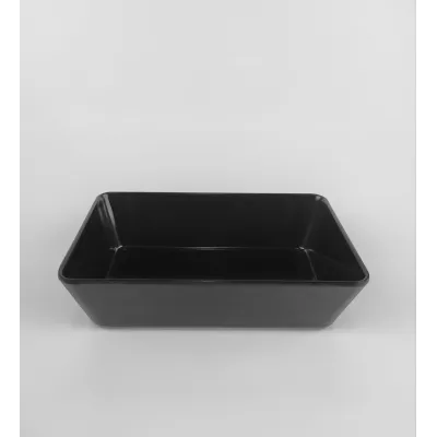 Блюдо для выкладки продуктов из меламина One Chef 22,5×14,7×6 см Черное