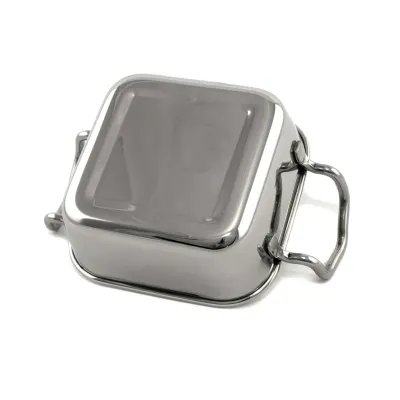 Форма квадратная с ручками с нержавеющей стали One Chef 11,5×11,5 см