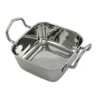 Форма квадратная с ручками с нержавеющей стали One Chef 11,5×11,5 см