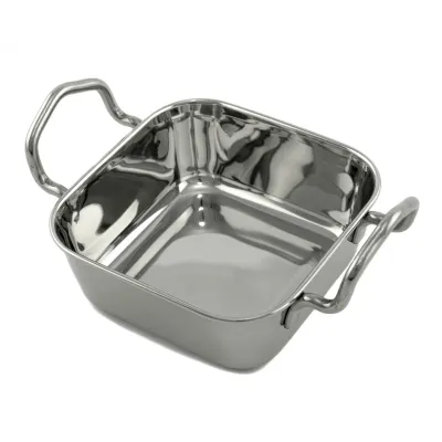 Форма квадратная с ручками с нержавеющей стали One Chef 11,5×11,5 см