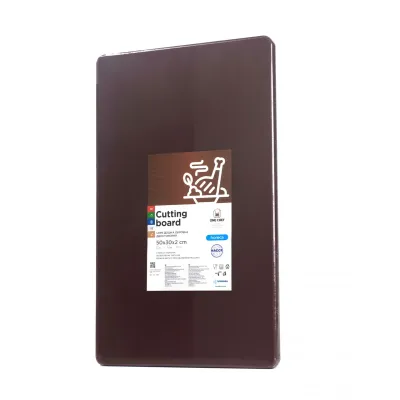 Доска разделочная двусторонняя LDPE One Chef 500×300×20 мм Коричневая Доска разделочная двусторонняя LDPE One Chef 500×300×20 мм Коричневая