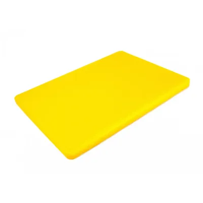 Доска разделочная двусторонняя LDPE One Chef 400×300×20 мм Жёлтая