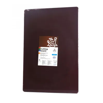 Доска разделочная двусторонняя LDPE One Chef 600×400×20 мм Коричневая