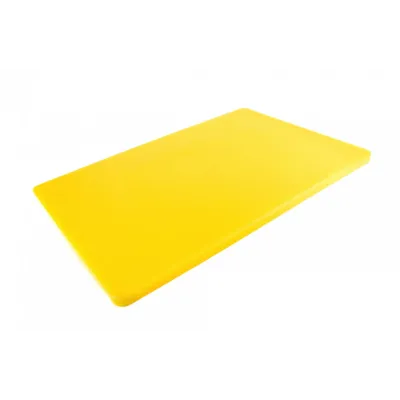 Доска разделочная двусторонняя LDPE One Chef 600×400×20 мм Желтая