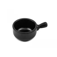 Соусник из меламина круглый с ручкой One Chef 40 мл 86×58×32 мм Черный Соусник из меламина круглый с ручкой One Chef 40 мл 86×58×32 мм Черный