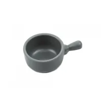 Соусник из меламина круглый с ручкой One Chef 40 мл 86×58×32 мм Пастельно серый