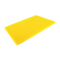 Доска разделочная двусторонняя LDPE One Chef 600×400×13 мм Желтая