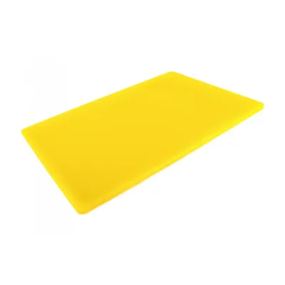Доска разделочная двусторонняя LDPE One Chef 600×400×13 мм Желтая