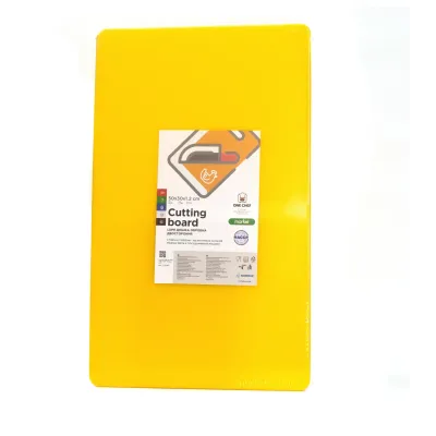 Доска разделочная двусторонняя LDPE One Chef 500×300×12 мм Желтая Доска разделочная двусторонняя LDPE One Chef 500×300×12 мм Желтая