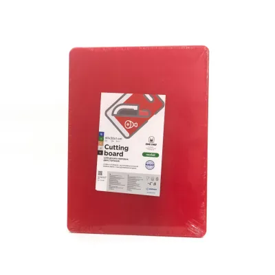 Доска разделочная двусторонняя LDPE One Chef 400×300×10 мм Красная Доска разделочная двусторонняя LDPE One Chef 400×300×10 мм Красная