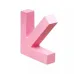 Крючок настенный деревянный универсальный UKC вешалкадержатель в форме стрелы 11,5х8 см Розовый 00203