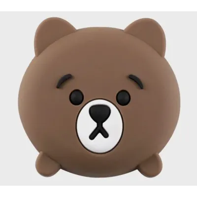 Антиударная накладка на стену Little bean Бурый мишка