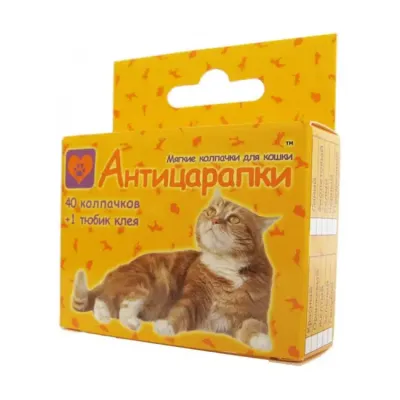 Накладки на когти кошки Антицарапки PR40 20 шт Прозрачный Накладки на когти кошки Антицарапки PR40 20 шт Прозрачный