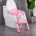Накладка на унитаз с лесенкой 2 в 1 Baby Assistant DA6815 Розовый с белым Накладка на унитаз с лесенкой 2 в 1 Baby Assistant DA6815 Розовый с белым
