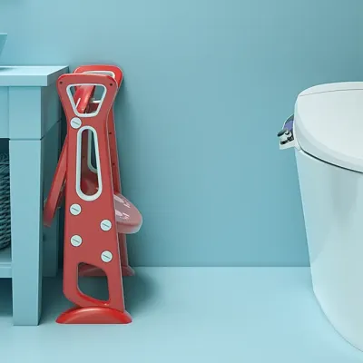 Накладка на унитаз с лесенкой Color Songni AXS423 Красно-белый Накладка на унитаз с лесенкой Color Songni AXS423 Красно-белый