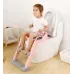 Накладка на унитаз с лесенкой Baby Assistant DA6900 Розово-серый Накладка на унитаз с лесенкой Baby Assistant DA6900 Розово-серый